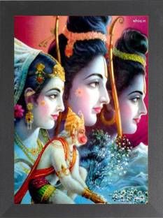 Nuoshopping Sita-RAM/JAI SIYA RAM/SITA RAM/Jai Shree Ram/laxman/hanuman/ram darbar Religious Frame