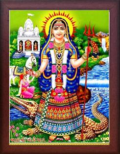 FRAMTASTIC Khodiyar Maa Photo Frame Religious Frame