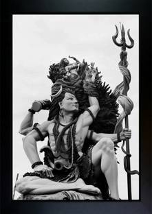 CrowdHall Shiva Photo Frame | Shiva, Sankar, Mahakal Photo (10x13.5In) Religious Frame
