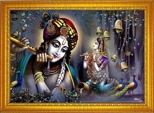shivang craft Radha krishan ji Religious Frame