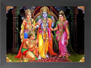 Nuoshopping Sita-RAM/JAI SIYA RAM/SITA RAM/Jai Shree Ram/laxman/hanuman/ram darbar Religious Frame