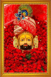 jog craft khatu shyam ji photo frame, shyam baba photo Religious Frame