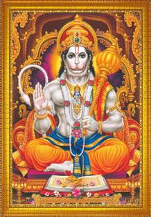 jog craft hanuman ji photo, bajrangbali photo, balaji photo frame, pawan putra photo Religious Frame
