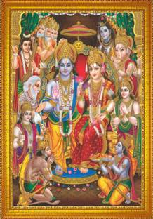 jog craft ram darbar, ram family , ram parivar photo frame Religious Frame