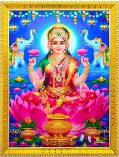 Nokkes Laxmi Devi Maa Mata Photo Frames Religious Photo frame 5X7 Inch Photo Frame _W15 Religious Frame