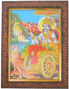 Dharmikk Shani Dev | Hindu Bhagwan Devi Devta Photo Frame Religious Frame