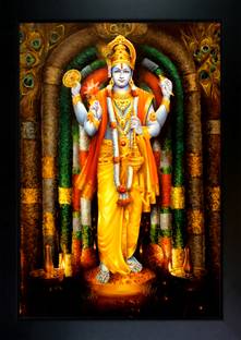 CrowdHall Guruvayurappan Photo Frame ( 10x13.5IN ) Religious Frame