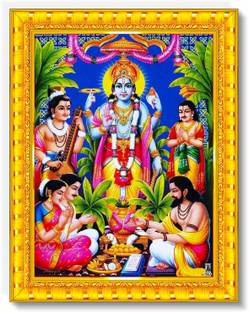 aaryaecommerce Satyanarayan bhagwan ji Religious Frame