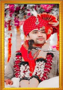 IVOKE Bageshwar Baba PHOTO 8X12 Religious Frame