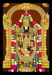 DIGITOUCH DESIGN God Tirupati Balaji Photo Frame,Lord Venkateswara,small size, 8x6 inches Religious Frame