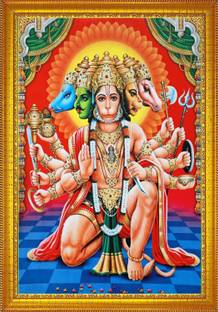 jog craft panchmukhi balaji photo, panchmukhi hanuman photo frame Religious Frame
