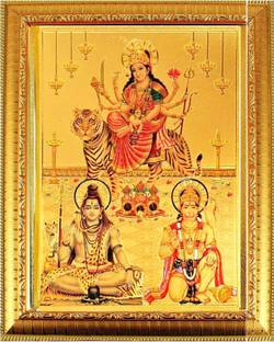 SUNINOW Durga maa photo | shiv ji photo | hanuman ji photo frame Religious Frame