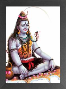 Nuoshopping Mahadev/Mahakal/Har Har Mahadev/Shiv Guru/Devo Ke Dev Mahadev/Bhole Baba Religious Frame