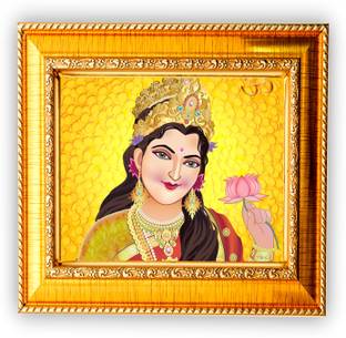 Nuoshopping Laxmi Mata For Diwali Pooja, Dhanteras, MAA LAXMI, DHAN LAXMI,,LAXMI Religious Frame
