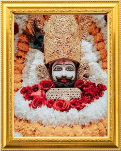 NDFRAME khatu shyam baba photo frame with Laminated(9.5inchesx11.5inches) Religious Frame