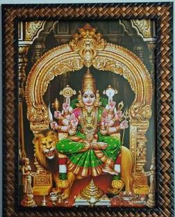 VGS MARKETINGS Sri Vijaya Durga Devi Religious Frame