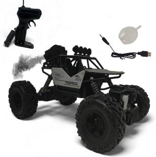 Aavkar creation Rock Car 4x4 Strip Sliver For kids With Fully Remote Control And Mist Smoke
