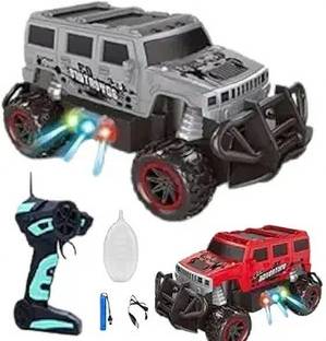 Vezimon Remote Control Spray Car for Boys Age 4+ Years Chargeable Smock car Toy SUV Car