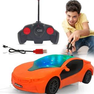 Just97 Chargeable 3D Remote Control Lighting Famous Car for 3+ Years Kids F44