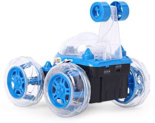 ShoptoAll RC Racing Stunt Car Toy Remote Control Rotating Double Flip USB Rechargeable Car