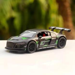 PlayNJoy Mustang Audi R8 Metal Car Toy Pull back for kids