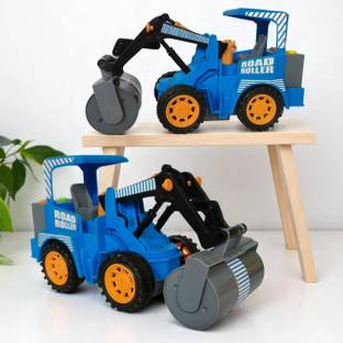 Gurukrupa MUSICAL FRICTION ROAD ROLLER -BLUE