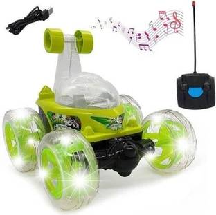 Stylein Ben10 Stunt Car Big Size 360 Degree Rotating Remote Control with Light and Music