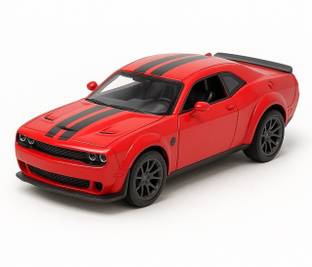 crezor toys Challenger Toy Car 1:36 Scale Alloy Die-cast Metal Light & Music