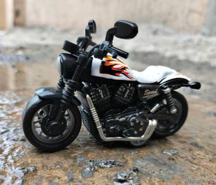 Ruhani Toys & Gift Gallery Metal Moto Racing Bike Toy Pack of 1 for Kids (White))
