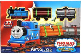Kids Mandi Thomas Toy Train Track Set with Sound and Light