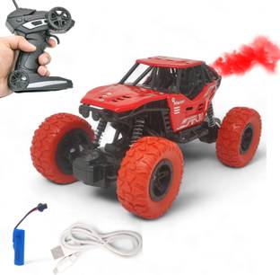 FANSEEKART Remote Control Metal Toysmith Red Car only for Kids with Mist Smoke Monster_Zx02