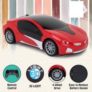 mega star Remote Control Chargeable 3D Famous Car with Flashing Light Race car
