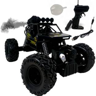 Aavkar creation Off Roader Back Car 4x4 With Mist Smoke And Fully Remote Controlled