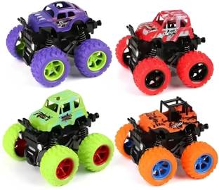 Nexteesh Monster Truck Friction Power Cars With Big Rubber Tires 360* pack of 1