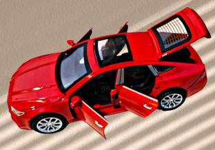 Ruhani Toys & Gift Gallery Maruti Metal Car Toy for Kids Boys Openable Doors with Light Sound-Red Colour