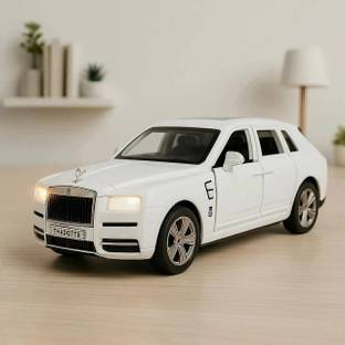crezor toys 1:32 Scale Rolls Royce Metal Car with Openable 2 Doors Sound and Light for Kids