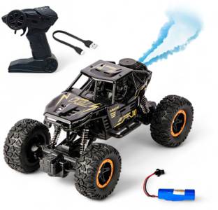 Aavkar creation Remote Control Metal Car for Kids with Mist Smoke Monster Truck rock crawler_TT7