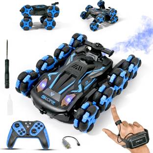 VikriDa Gesture Sensing Stunt Rc Cars, 8Wd Rechargeable Racing Drift Double-Sided Car