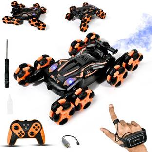 VikriDa Gesture Sensing Stunt Rc Cars, 8Wd Rechargeable Racing Drift Double-Sided Car