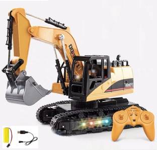 HALO NATION 6Channel RC Excavator Rechargeable Truck With 360° Rotation & Metal Shovel