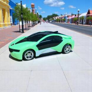 Gurukrupa Guru Krupa 3D Remote Control Car, RC, USB Charging - Green