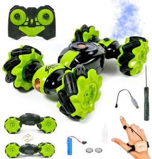 zhirk Rc Stunt Car Double Sided Rotating Off Road 2.4Ghz with with Gesture Sensing