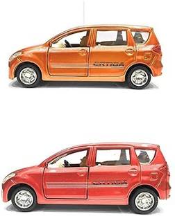 TECHZAGE Pull Back Famous Ertiga Car Toy Car for Kids (Yellow)