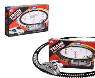 Kidzfun High Speed Bullet Train with Tracks Train Track Set Model Electric Toy Train
