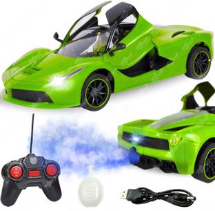 Toyco Rechargeable Super Car with SMOKE Function, Openable Doors & Lights
