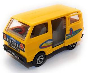 TECHZAGE Pull Back Famous Maruti Van Toy Car for Kids (Yellow)