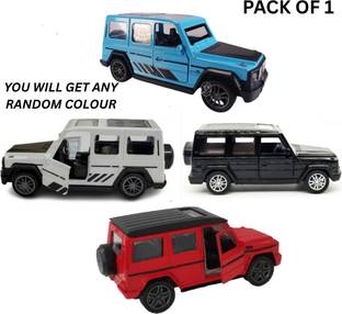 BLOOMORA Mercedes G Wagon Die Cast Metal Car Toy Real Sound and Light