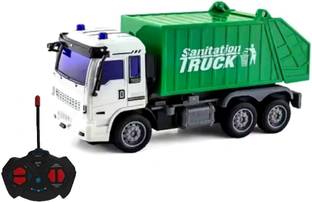 IndusBay 4 Channel Remote Control RC Trash Garbage Waste disposal Dump Truck Toy