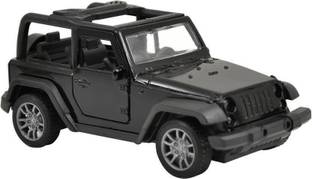 ManoJ Enterprises Black Mahindra Open Thar 1:36 Diecast Metal With Openable ?Front Doors For Kids
