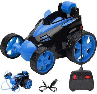 ZUNBELLA Rotating & Rolling Rechargeable Stunt Racing Car Toy with USB Cable For Kids